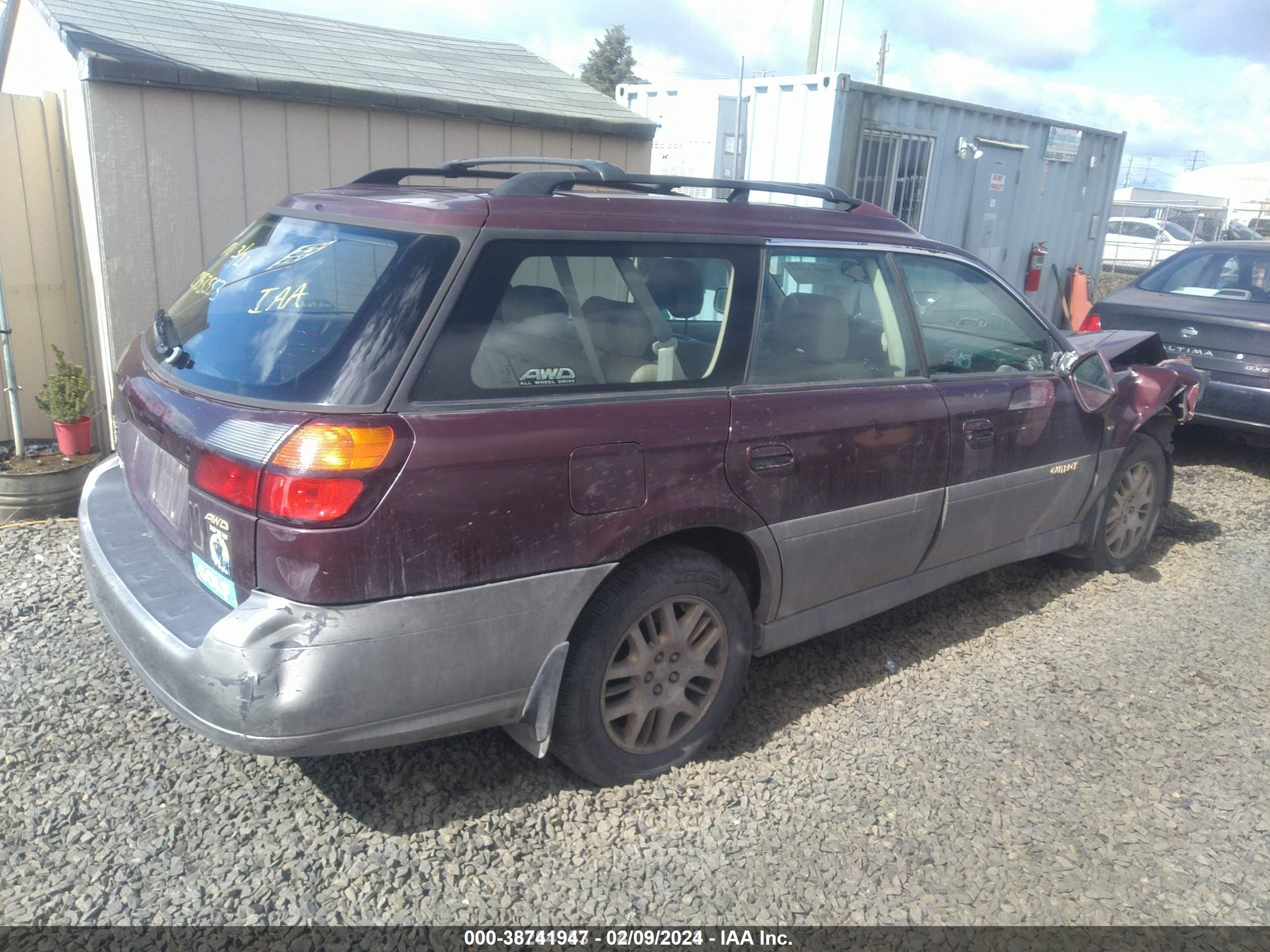 Photo 4 VIN: 4S3BH896417622102 - SUBARU LEGACY 