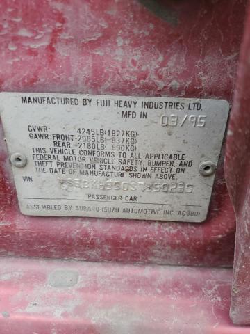 Photo 11 VIN: 4S3BK6350S7350235 - SUBARU LEGACY 