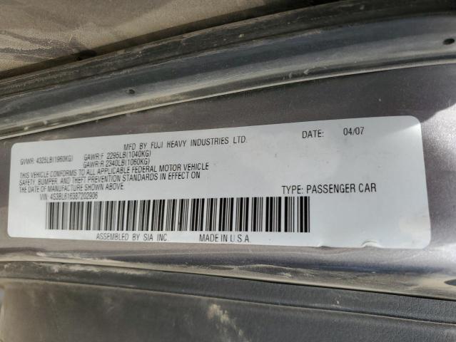 Photo 12 VIN: 4S3BL616387202906 - SUBARU LEGACY 