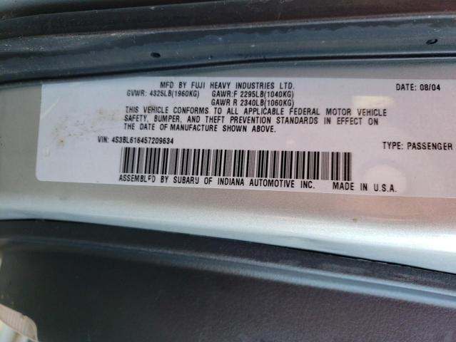 Photo 11 VIN: 4S3BL616457209634 - SUBARU LEGACY 