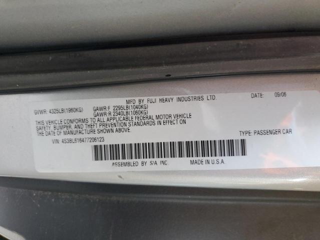 Photo 11 VIN: 4S3BL616477206123 - SUBARU LEGACY 