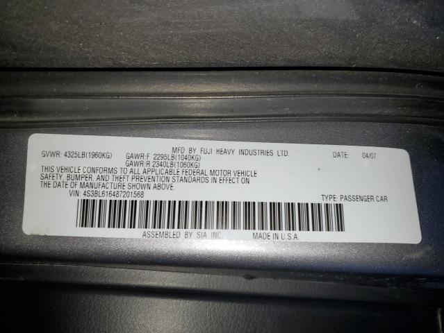 Photo 11 VIN: 4S3BL616487201568 - SUBARU LEGACY 