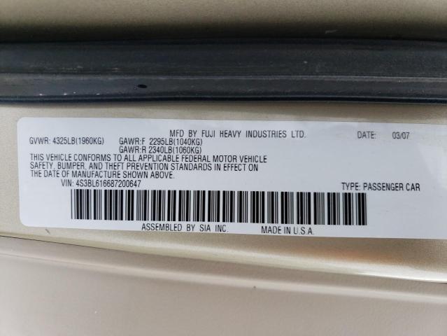 Photo 11 VIN: 4S3BL616687200647 - SUBARU LEGACY 2.5 