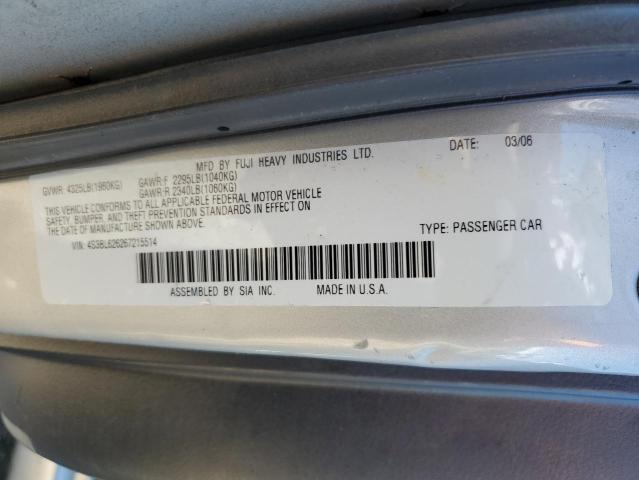 Photo 12 VIN: 4S3BL626267215514 - SUBARU LEGACY 