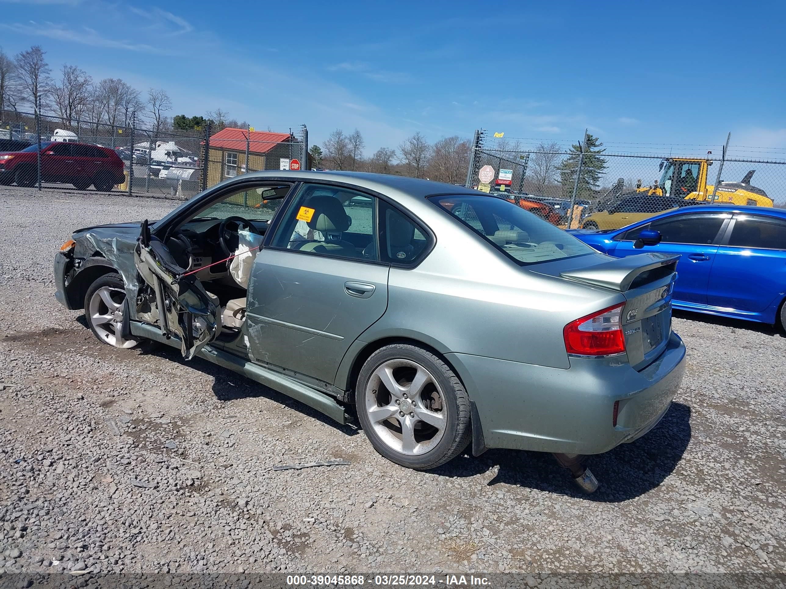 Photo 2 VIN: 4S3BL626697230022 - SUBARU LEGACY 