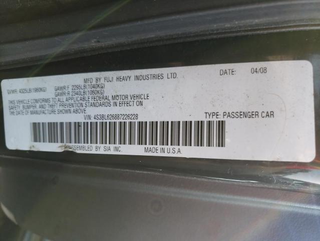 Photo 12 VIN: 4S3BL626887226228 - SUBARU LEGACY 2.5 