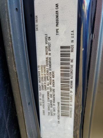 Photo 11 VIN: 4S3BL676854204445 - SUBARU LEGACY 