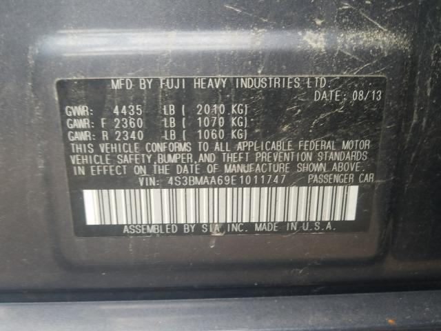 Photo 9 VIN: 4S3BMAA69E1011747 - SUBARU LEGACY 2.5 