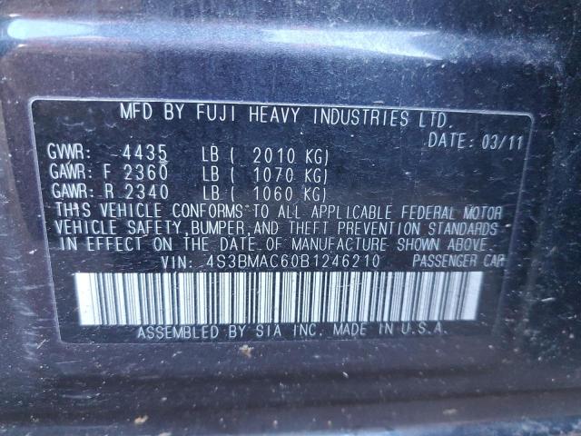 Photo 11 VIN: 4S3BMAC60B1246210 - SUBARU LEGACY 2.5 