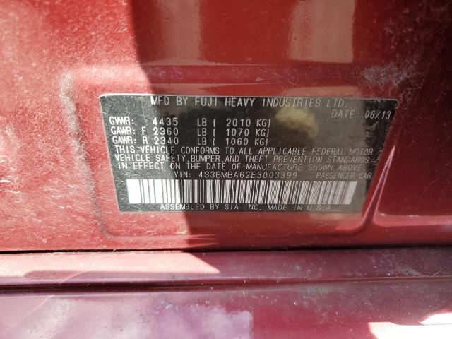 Photo 11 VIN: 4S3BMBA62E3003399 - SUBARU LEGACY 