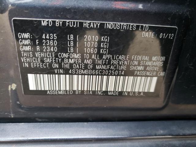 Photo 9 VIN: 4S3BMBB66C3025014 - SUBARU LEGACY 2.5 