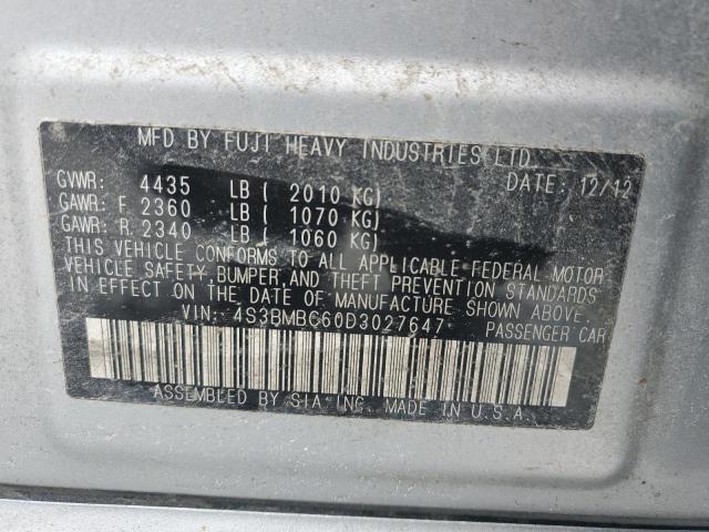 Photo 12 VIN: 4S3BMBC60D3027647 - SUBARU LEGACY 