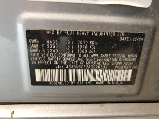 Photo 11 VIN: 4S3BMBC62A3226632 - SUBARU LEGACY 