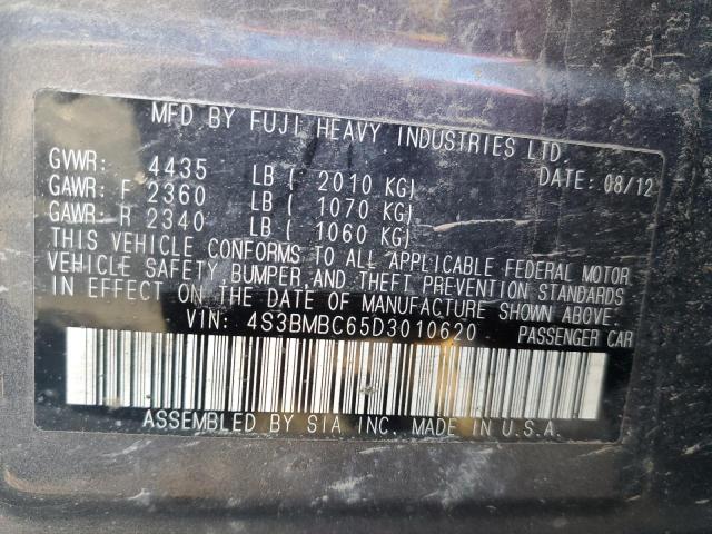 Photo 9 VIN: 4S3BMBC65D3010620 - SUBARU LEGACY 2.5 