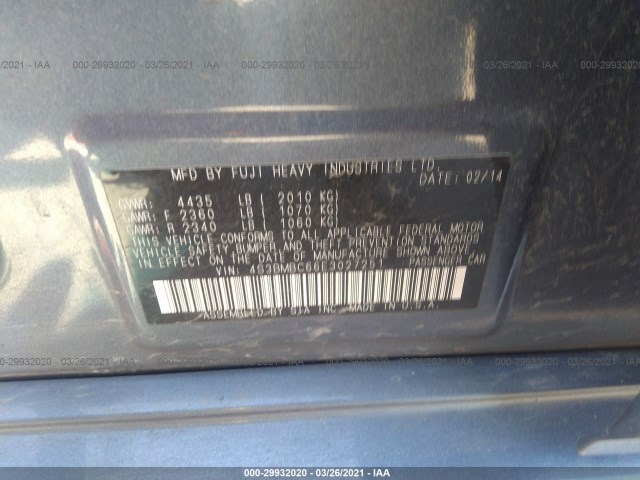 Photo 8 VIN: 4S3BMBC66E3027251 - SUBARU LEGACY 