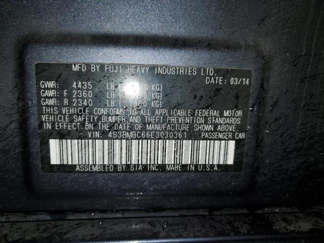 Photo 12 VIN: 4S3BMBC66E3030361 - SUBARU LEGACY 2.5 