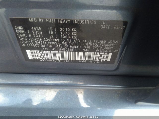 Photo 8 VIN: 4S3BMBC68E3013948 - SUBARU LEGACY 