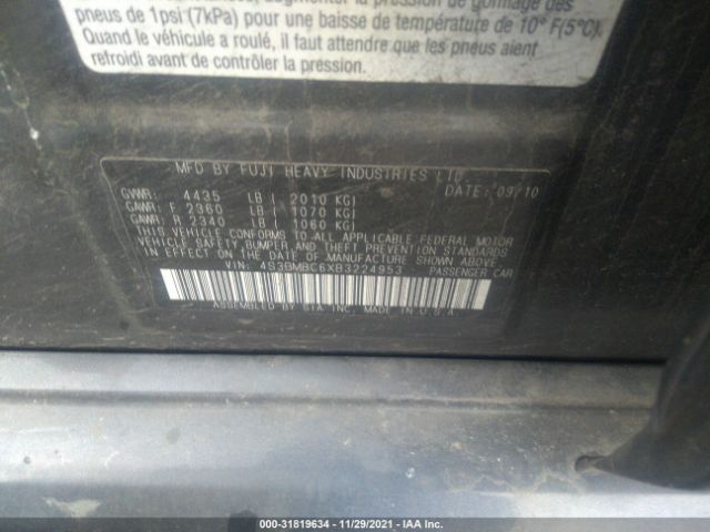 Photo 8 VIN: 4S3BMBC6XB3224953 - SUBARU LEGACY 