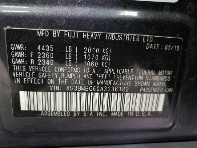 Photo 9 VIN: 4S3BMBG60A3236182 - SUBARU LEGACY 2.5 