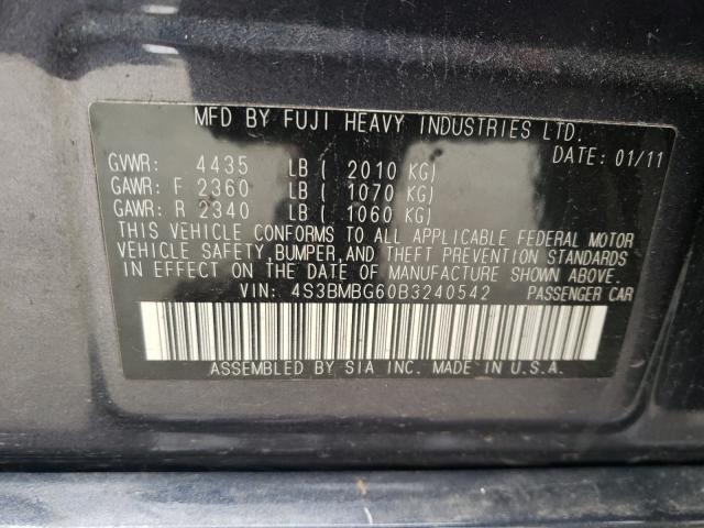 Photo 9 VIN: 4S3BMBG60B3240542 - SUBARU LEGACY 2.5 