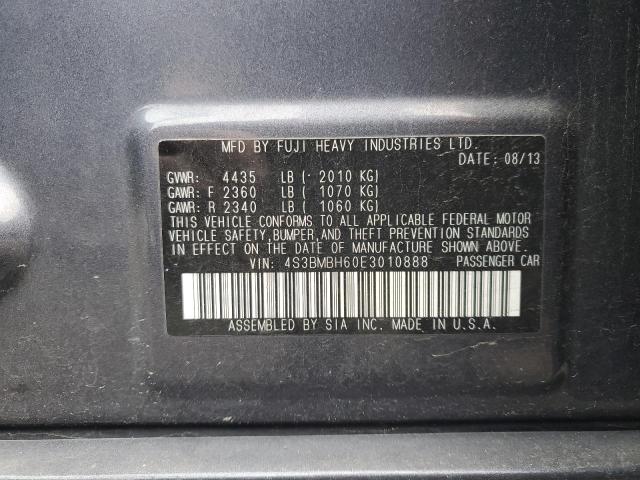 Photo 11 VIN: 4S3BMBH60E3010888 - SUBARU LEGACY 