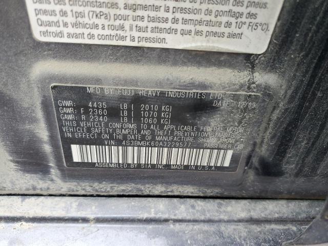 Photo 11 VIN: 4S3BMBK60A3229577 - SUBARU LEGACY 