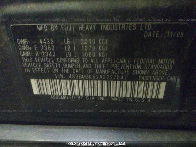 Photo 8 VIN: 4S3BMBK62A3227541 - SUBARU LEGACY 