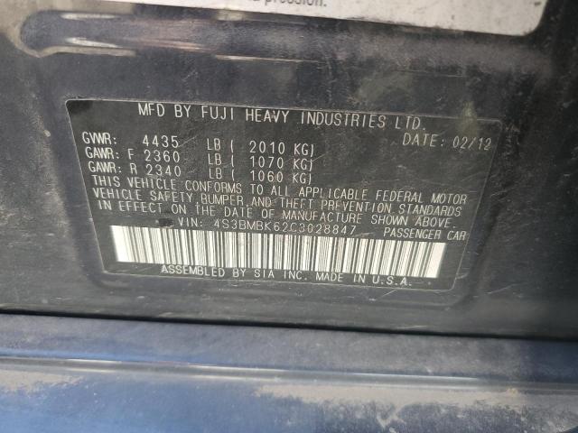 Photo 11 VIN: 4S3BMBK62C3028847 - SUBARU LEGACY 2.5 