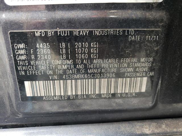 Photo 11 VIN: 4S3BMBK65C3013906 - SUBARU LEGACY 