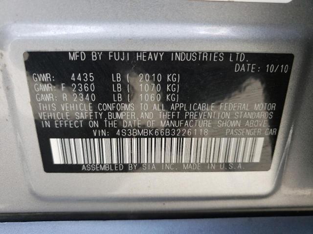 Photo 11 VIN: 4S3BMBK66B3226118 - SUBARU LEGACY 2.5 