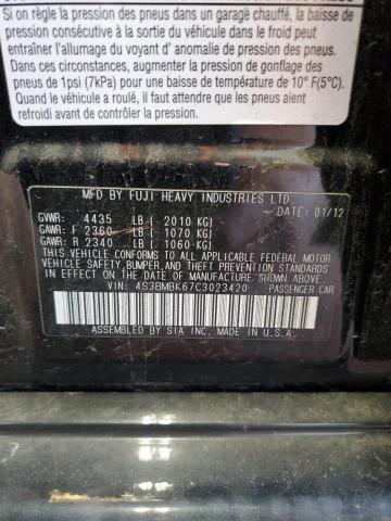 Photo 11 VIN: 4S3BMBK67C3023420 - SUBARU LEGACY 2.5 