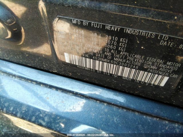 Photo 8 VIN: 4S3BMBK69C3003248 - SUBARU LEGACY 