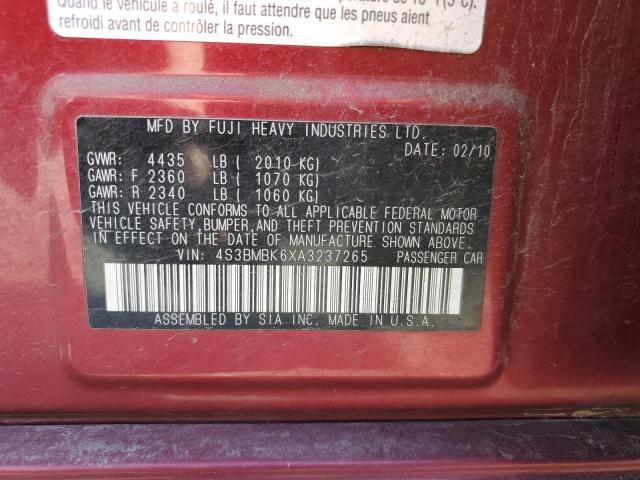 Photo 11 VIN: 4S3BMBK6XA3237265 - SUBARU LEGACY 