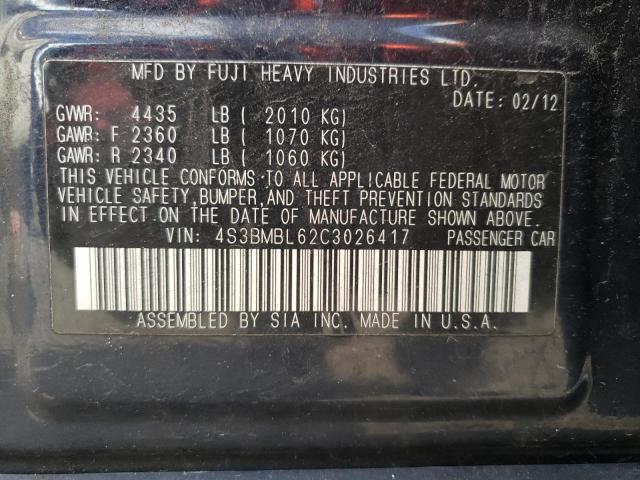 Photo 12 VIN: 4S3BMBL62C3026417 - SUBARU LEGACY 2.5 