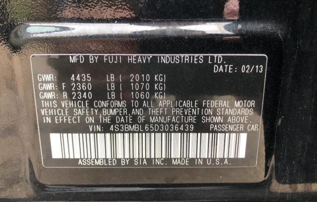 Photo 9 VIN: 4S3BMBL65D3036439 - SUBARU LEGACY 