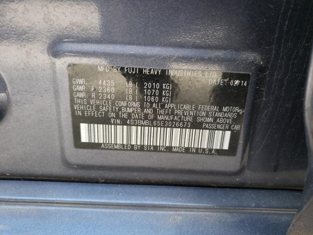 Photo 9 VIN: 4S3BMBL65E3026673 - SUBARU LEGACY 2.5 