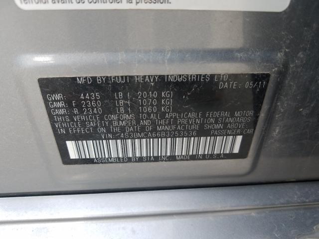 Photo 9 VIN: 4S3BMCA66B3253536 - SUBARU LEGACY 2.5 