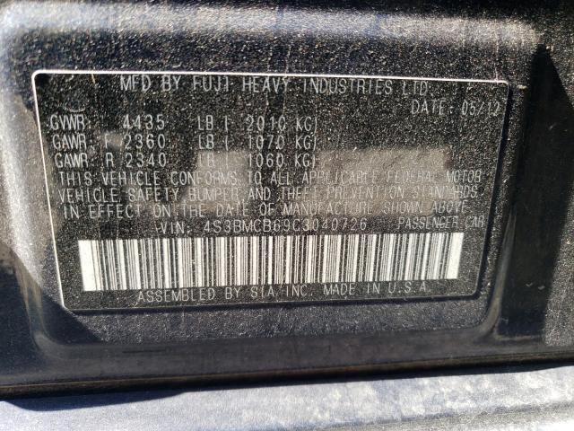 Photo 9 VIN: 4S3BMCB69C3040726 - SUBARU LEGACY 2.5 