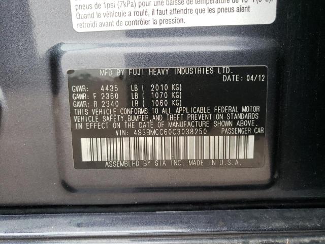 Photo 11 VIN: 4S3BMCC60C3038250 - SUBARU LEGACY 2.5 