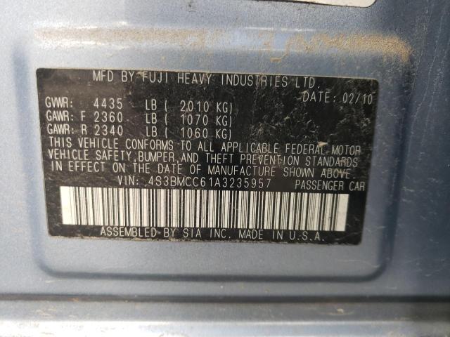 Photo 9 VIN: 4S3BMCC61A3235957 - SUBARU LEGACY 2.5 