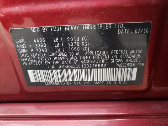 Photo 11 VIN: 4S3BMCC61B3216682 - SUBARU LEGACY 2.5 