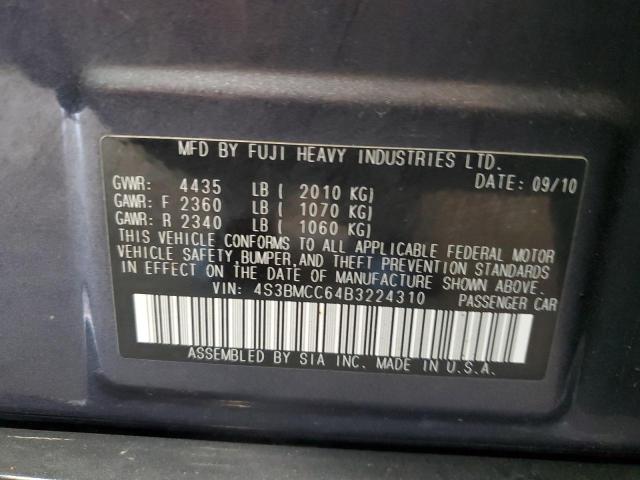 Photo 11 VIN: 4S3BMCC64B3224310 - SUBARU LEGACY 2.5 