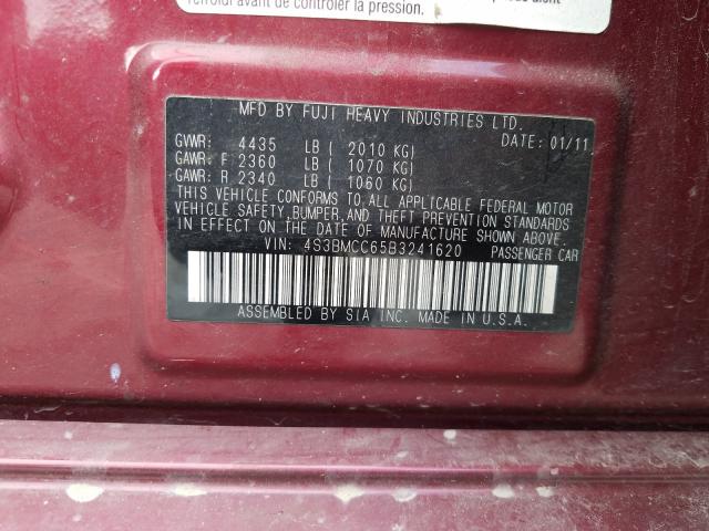 Photo 9 VIN: 4S3BMCC65B3241620 - SUBARU LEGACY 2.5 