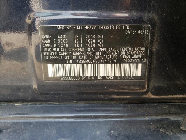 Photo 9 VIN: 4S3BMCC65D3047219 - SUBARU LEGACY 2.5 