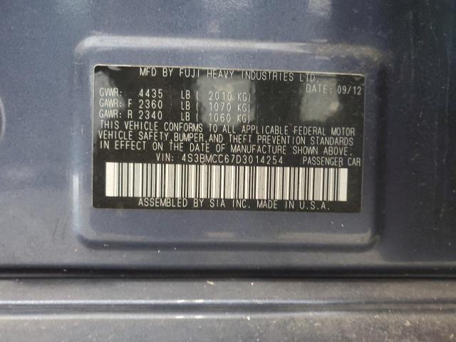 Photo 12 VIN: 4S3BMCC67D3014254 - SUBARU LEGACY 2.5 