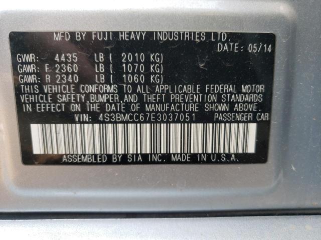 Photo 11 VIN: 4S3BMCC67E3037051 - SUBARU LEGACY 