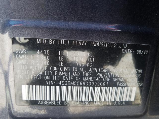 Photo 9 VIN: 4S3BMCC68D3009001 - SUBARU LEGACY 2.5 