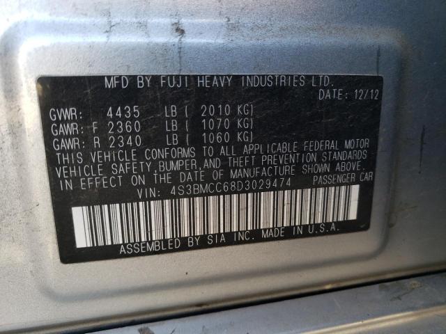 Photo 9 VIN: 4S3BMCC68D3029474 - SUBARU LEGACY 2.5 