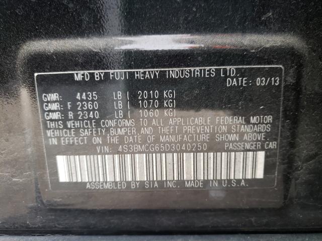 Photo 9 VIN: 4S3BMCG65D3040250 - SUBARU LEGACY 2.5 