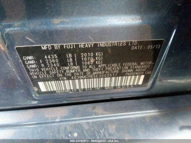 Photo 8 VIN: 4S3BMCH65E3002517 - SUBARU LEGACY 